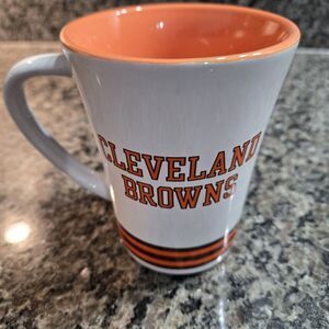 2 Sided Ceramic Cleveland Browns Coffee Mug 12oz